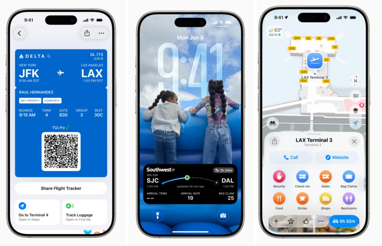 Thẻ lên máy bay được thiết kế mới trong ứng dụng Ví Apple.