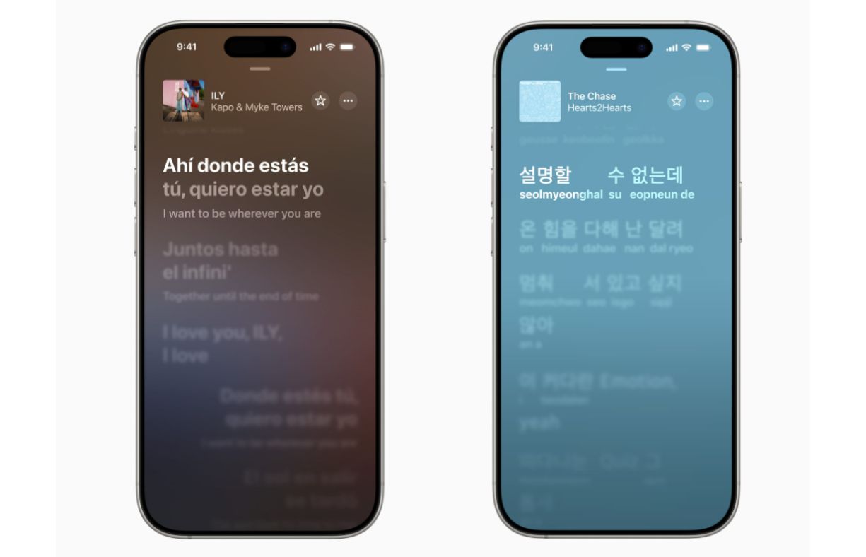 Tính năng Lyrics Translation trong ứng dụng Apple Music giúp dịch lời bài hát theo thời gian thực.