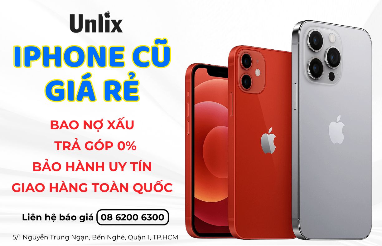 Mua iPhone cũ giá rẻ tại Unlix