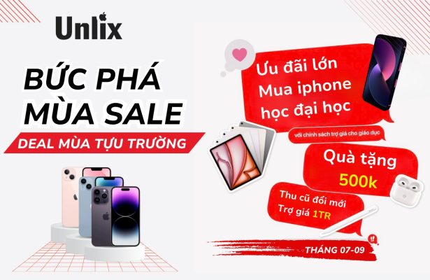 Ưu đãi giảm giá iPhone mùa tựu trường 2025