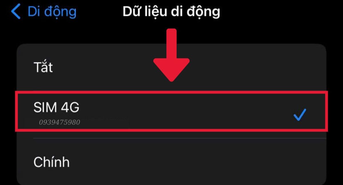 Chọn số điện thoại