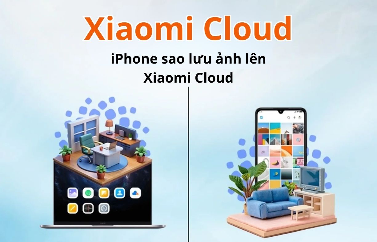 iPhone sao lưu ảnh lên Xiaomi Cloud