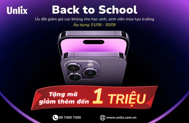 Giá iPhone mùa Back to School 2025 – Ưu đãi sốc cho học sinh sinh viên