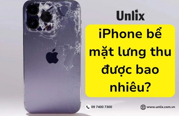iPhone bể mặt lưng thu được bao nhiêu?