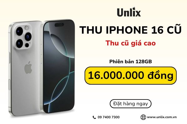 Thu mua iPhone 16 cũ 128GB giá cao tại TPHCM