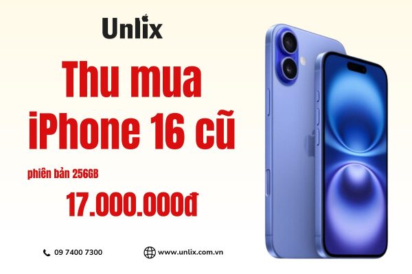 Thu mua iPhone 16 cũ 256GB giá cao tại TPHCM