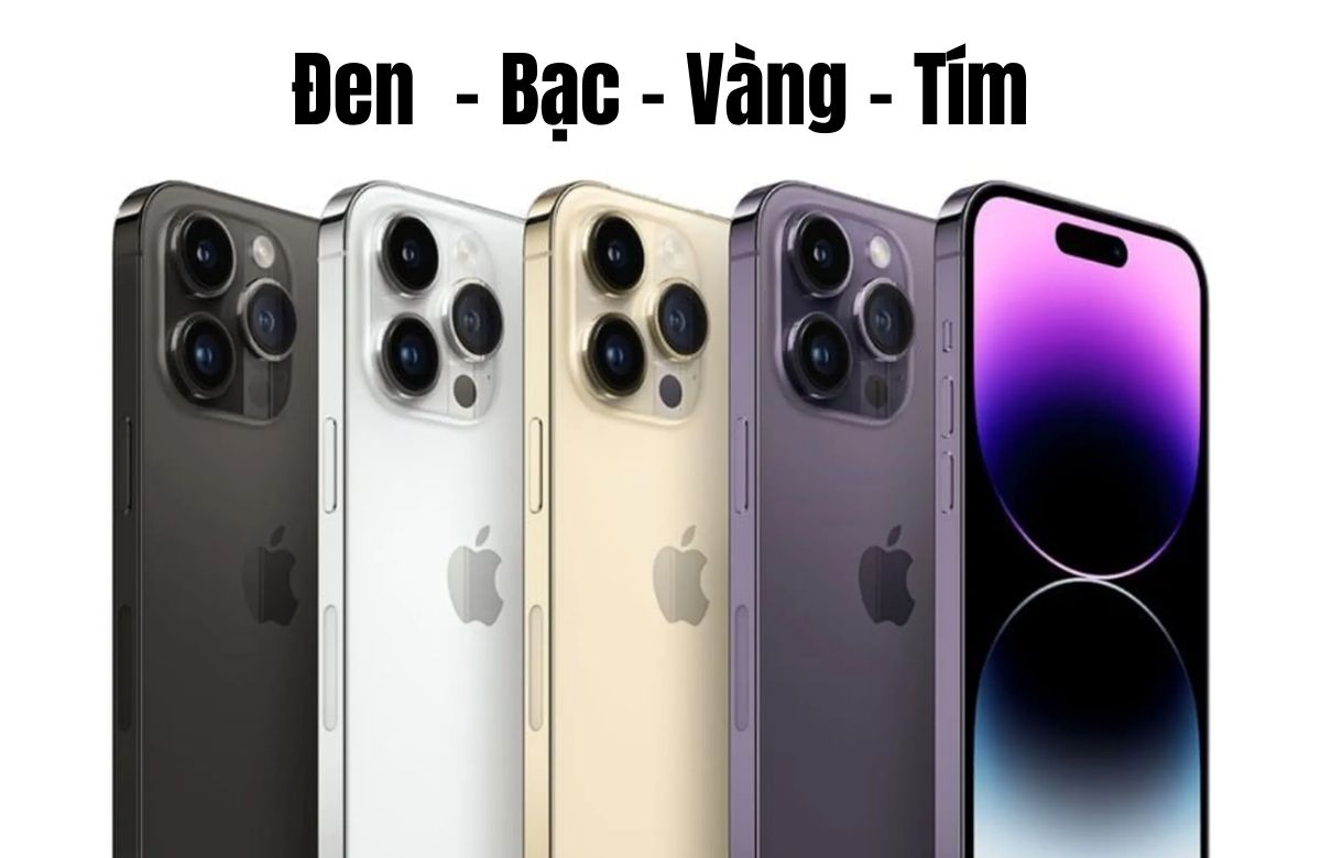 Bảng màu iPhone 14 Pro và iPhone 14 Pro Max