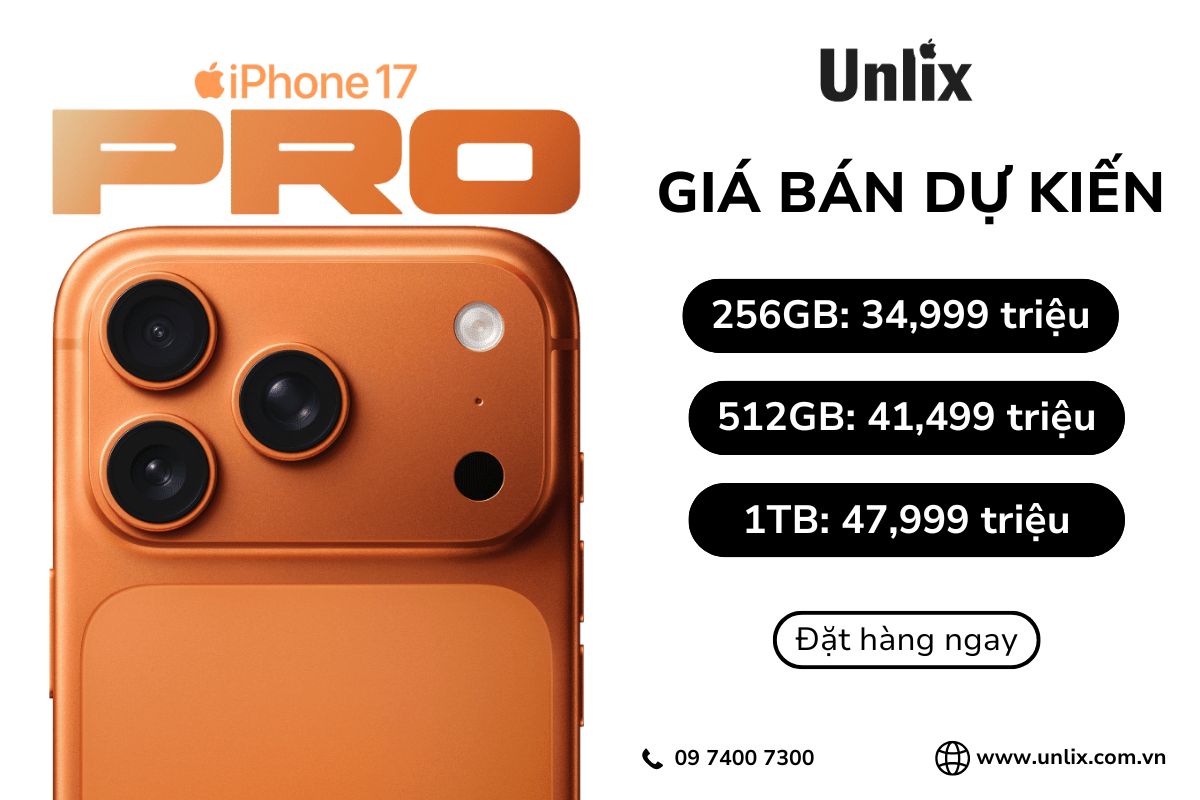 Giá bán dự kiến iPhone 17 Pro tại thị trường Việt Nam