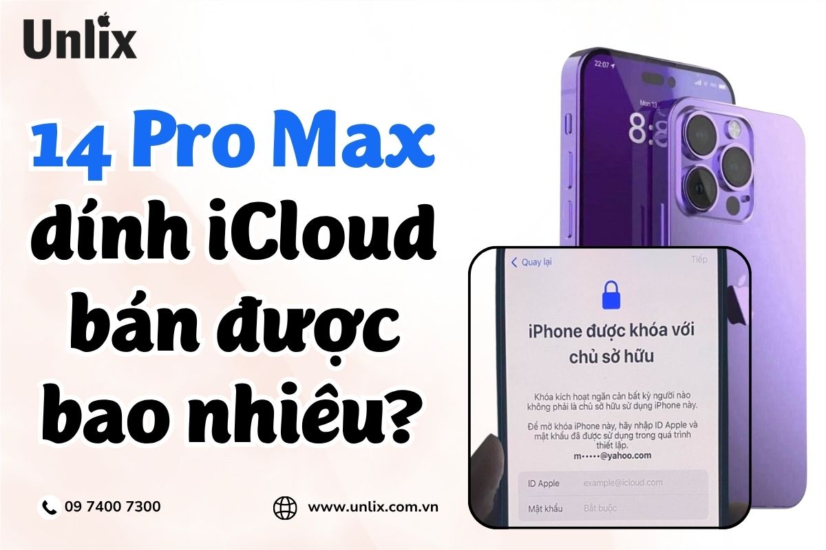 iPhone 14 Pro Max dính iCloud bán được bao nhiêu?
