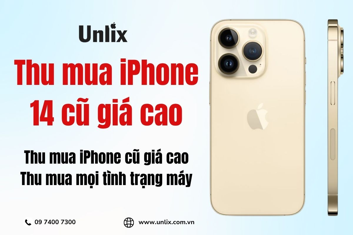 Dịch vụ thu mua iPhone 14 cũ giá cao, thu cũ đổi mới trợ giá hấp dẫn nhất tại TPHCM