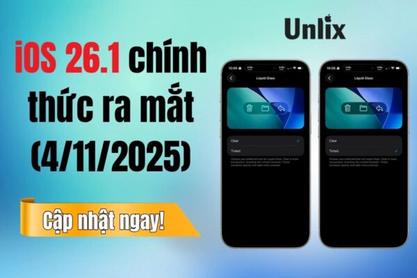 iOS 26.1 chính thức ra mắt (4/11/2025)