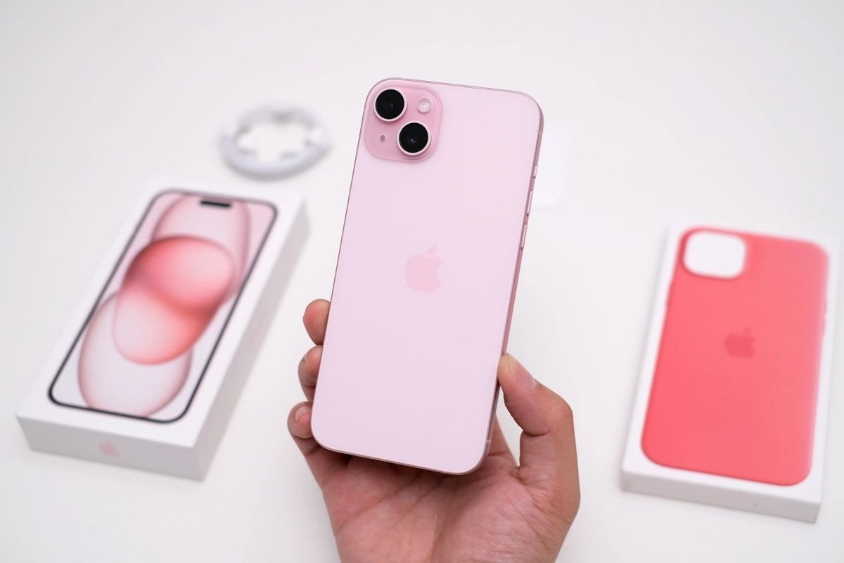 iPhone 15 bản màu hồng Pastel