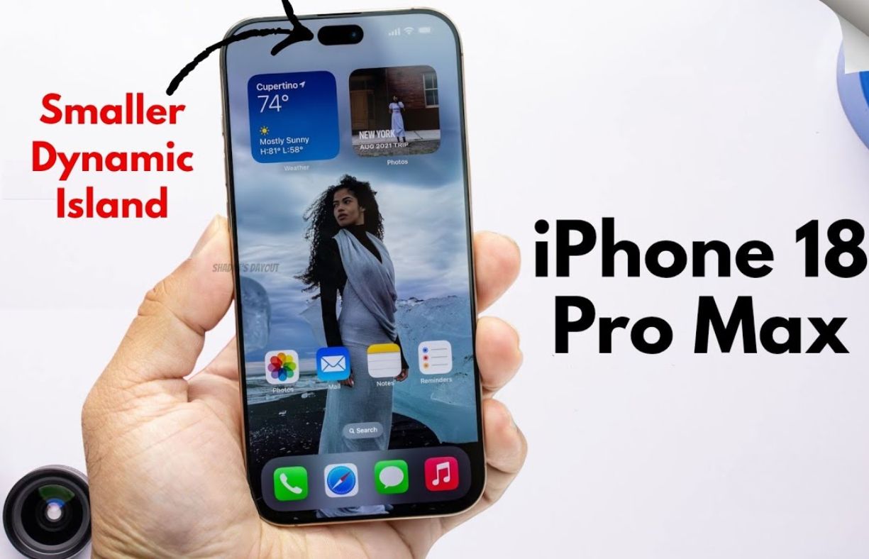 Dynamic Island iPhone 18 Pro Max thu nhỏ