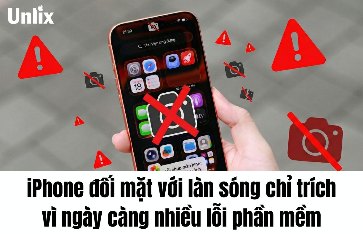 iPhone đối mặt với làn sóng chỉ trích vì ngày càng nhiều lỗi phần mềm