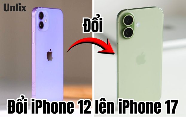 Đổi iPhone 12 lên iPhone 17 trả trước từ 10% tại Unlix