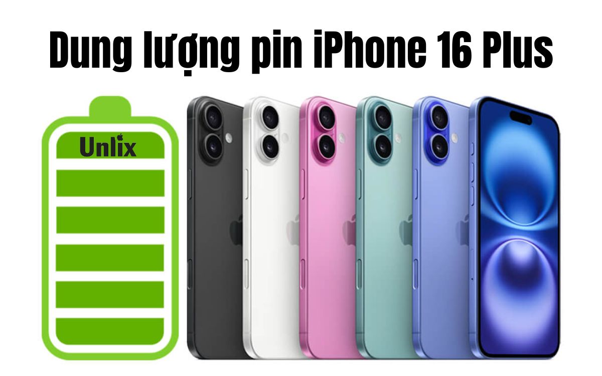 Dung lượng pin iPhone 16 Plus và công nghệ sạc nhanh