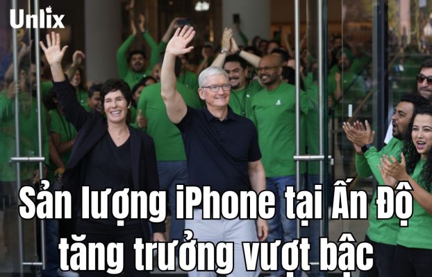 Sản lượng iPhone tại Ấn Độ tăng trưởng vượt bậc