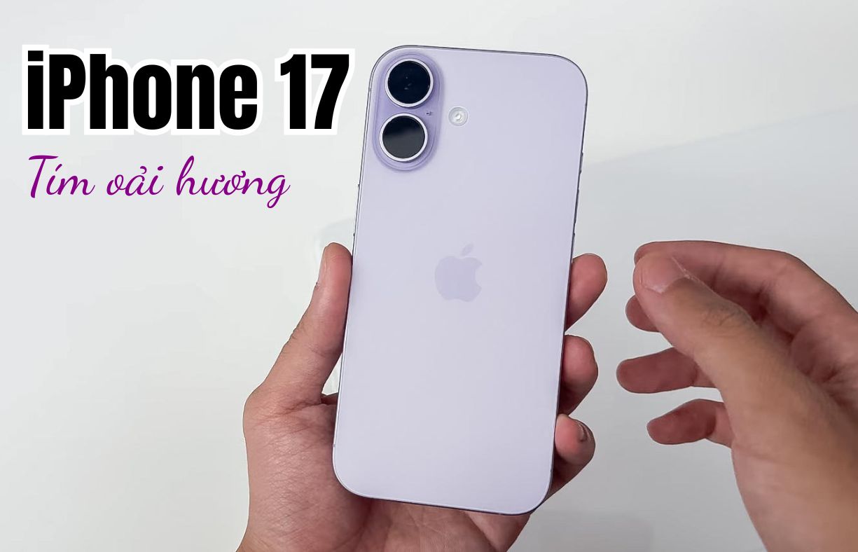 iPhone 17 tím oải hương