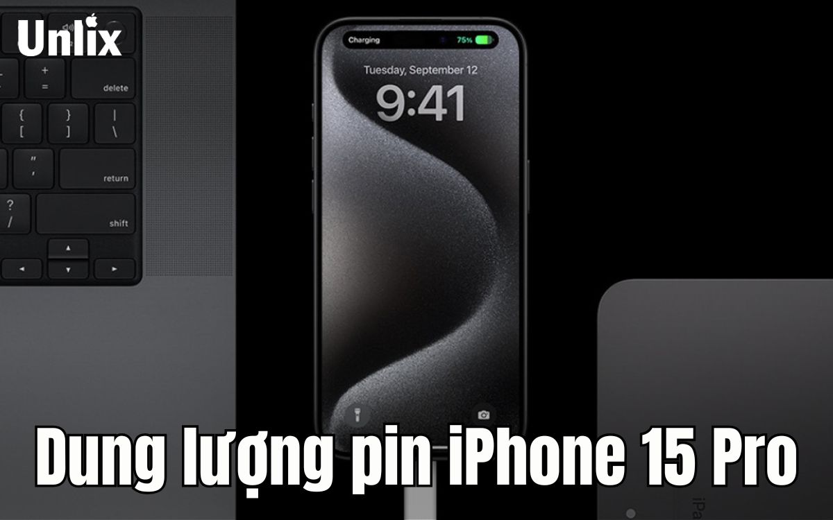 Dung lượng pin iPhone 15 Pro là bao nhiêu?