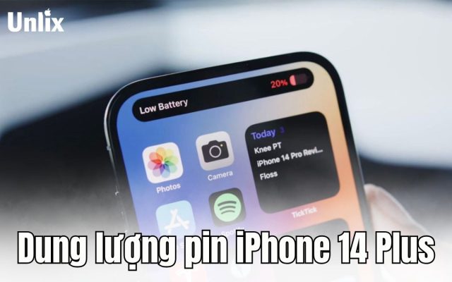 Đánh giá chi tiết dung lượng pin iPhone 14 Plus
