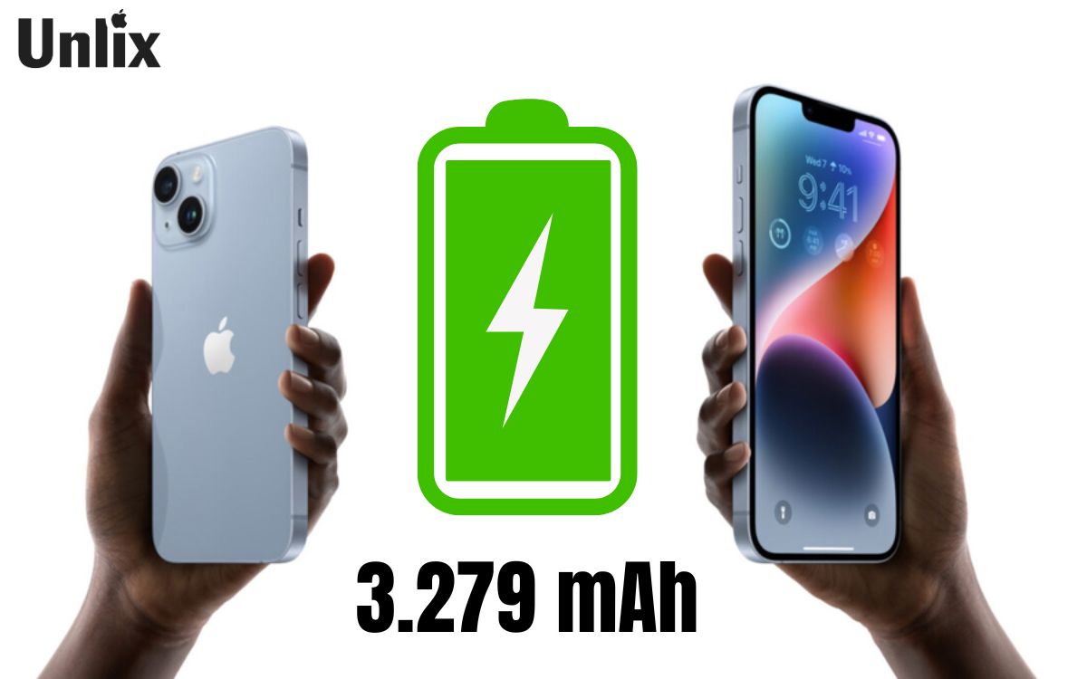 Dung lượng pin iPhone 14 Plus lên tới 3.279 mAh