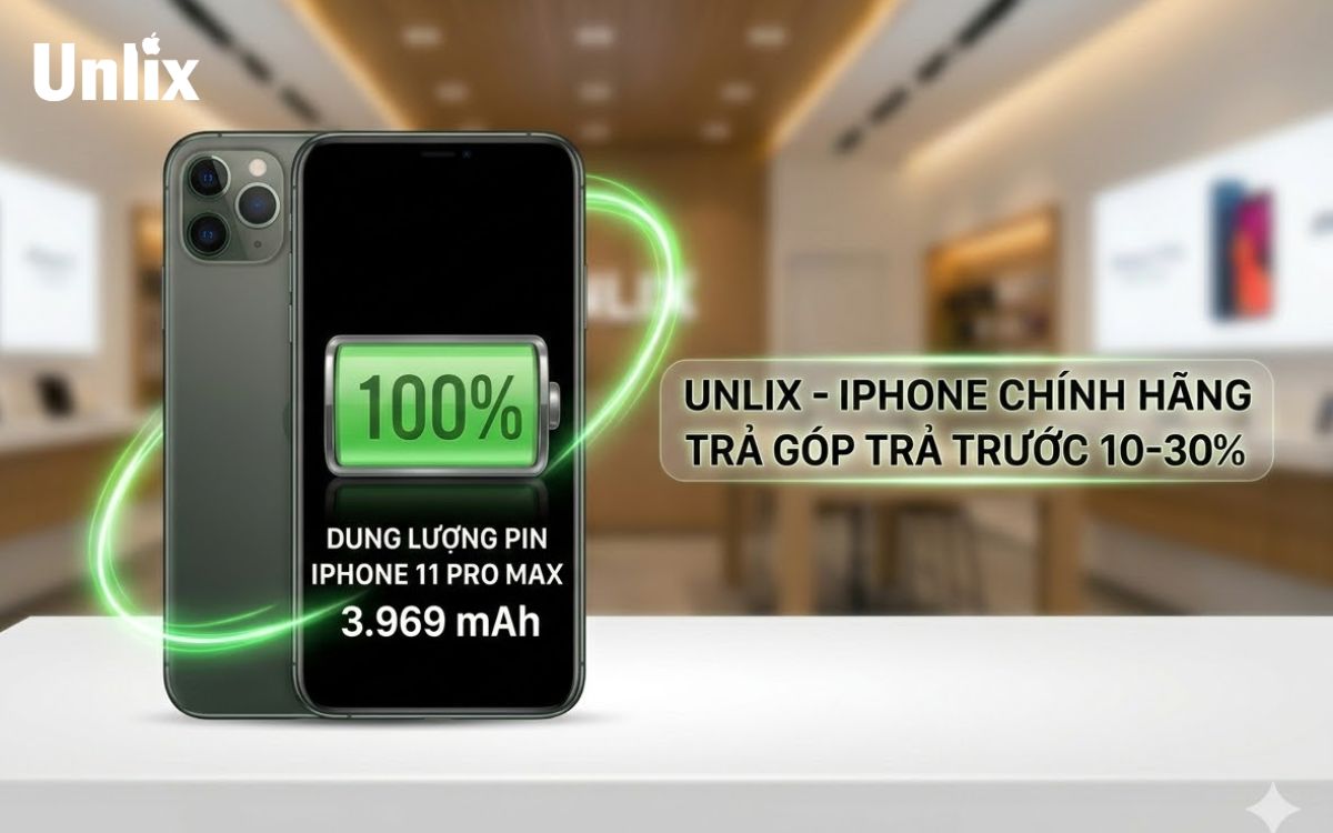 Dung lượng pin iPhone 11 Pro Max