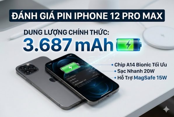 Chi tiết dung lượng pin iPhone 12 Pro Max