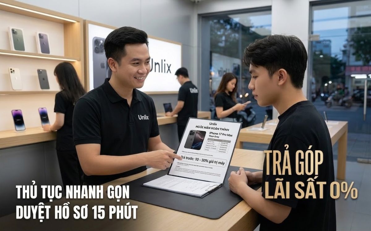 Chính sách mua bán iPhone 17 Pro Max cực kì ưu đãi, chỉ cần trả trước từ 10% giá trị máy là có thể sở hữu máy ngay