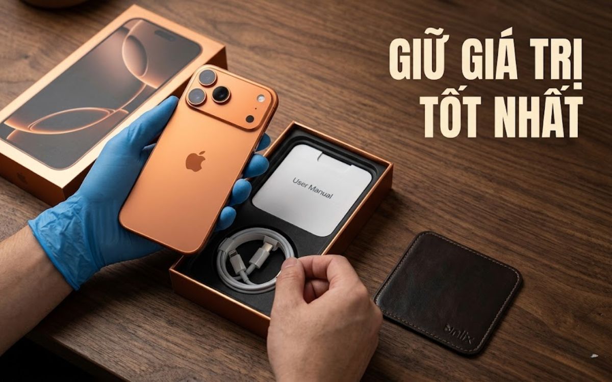 iPhone 17 Pro Max đang là dòng máy giữ giá tốt, giá thu khá cao, sát với giá máy newseal