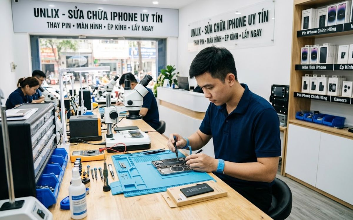 Unlix – Hệ thống sửa chữa iPhone chất lượng cao tại trung tâm Quận 1