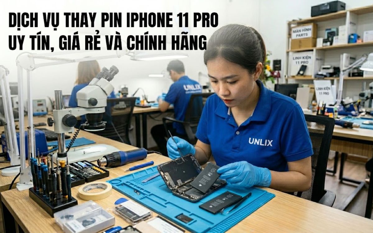 Thay pin iPhone 11 Pro chính hãng