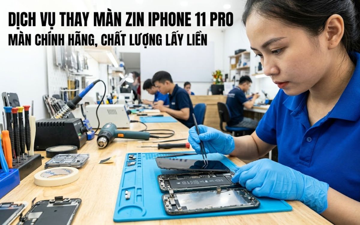 Dịch vụ thay màn hình zin iPhone 11 Pro