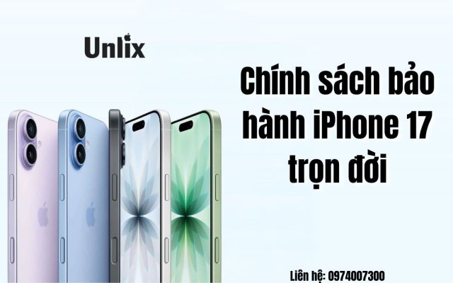 Chính sách bảo hành iPhone 17 trọn đời