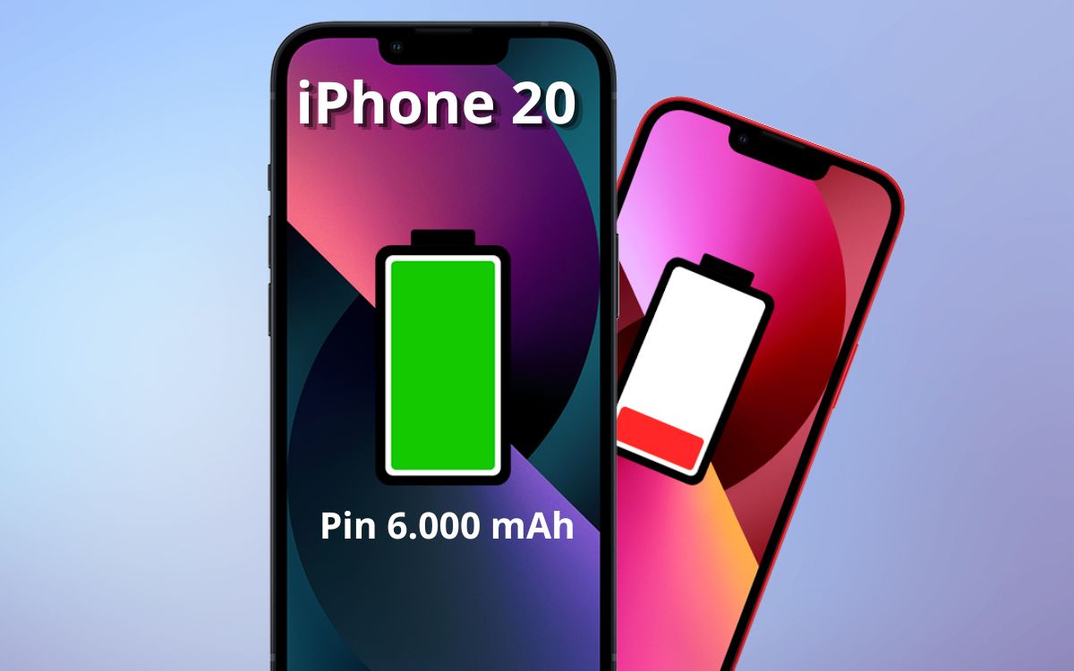 Dung lượng pin đột phá lên đến 6.000 mAh