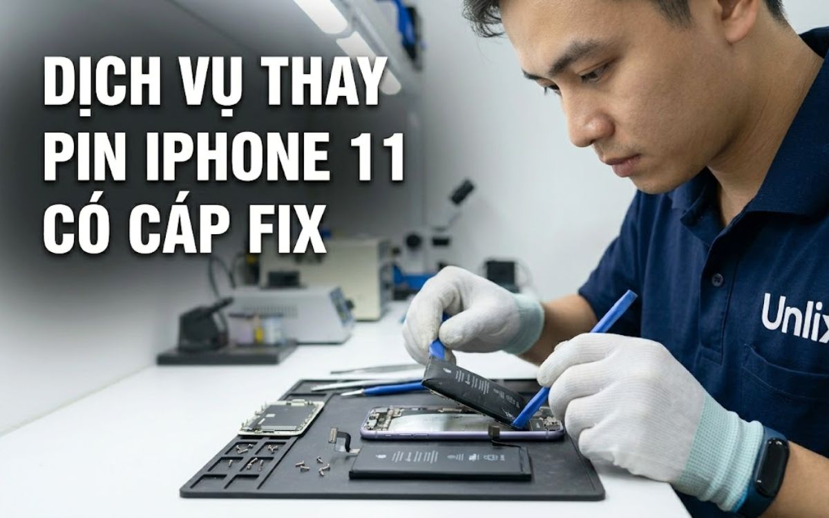 Thay pin có cáp fix iPhone 11