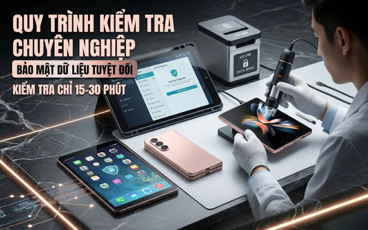 Kiểm tra tình trạng máy minh bạch tại chỗ với người bán