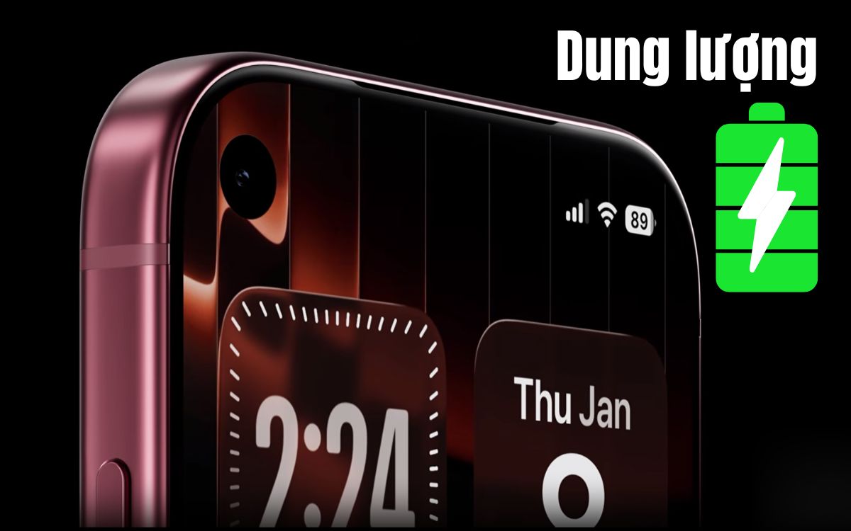 Dung lượng Pin iPhone 18 Pro sẽ được nâng cấp lớn hơn và trâu hơn