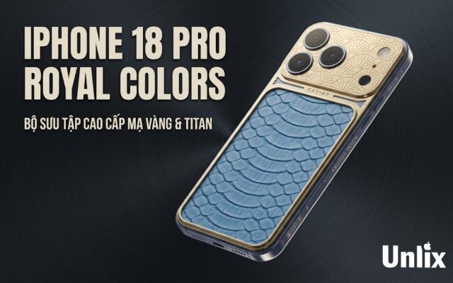 Caviar ra mắt iPhone 18 Pro chế tác vàng và titan xa xỉ