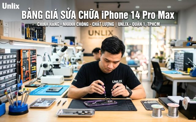 Bảng giá sửa chữa iPhone 14 Pro Max
