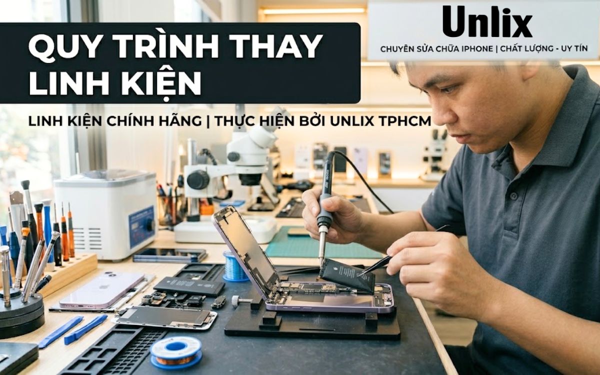 Quy trình thay thế, sửa chữa iPhone chuyên nghiệp
