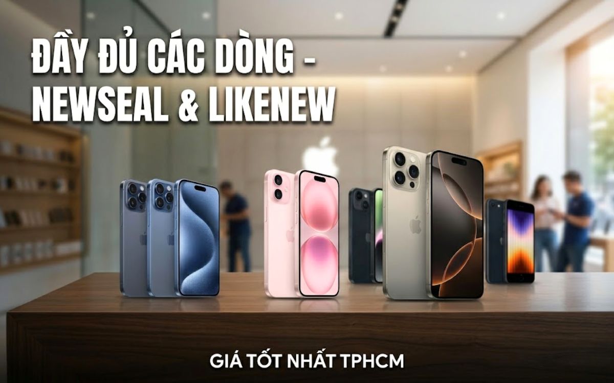Đa dạng dòng máy từ iPhone X đến iPhone 17
