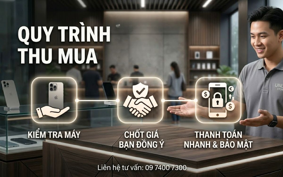 Quy trình thu mua và thanh toán nhanh chóng chỉ trong 5 phút