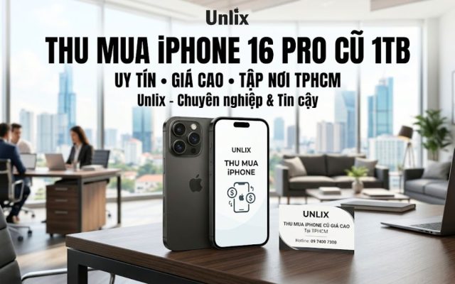 Thu mua iPhone 16 Pro cũ 1TB giá cao, uy tín TPHCM