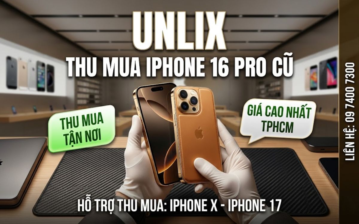 Thu mua iPhone 16 Pro cũ giá cao, uy tín tại TPHCM
