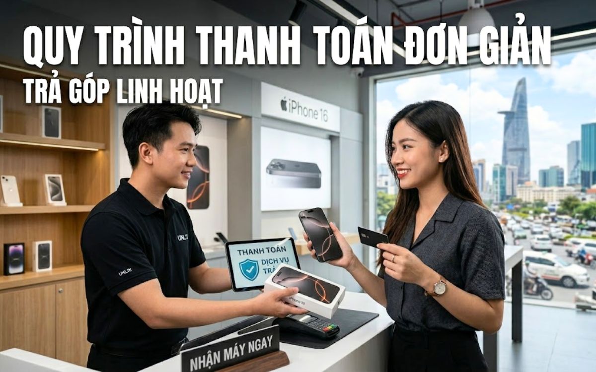 Chỉ cần trả trước từ 10-30% giá trị máy là có thể đem iPhone 16 về nhà