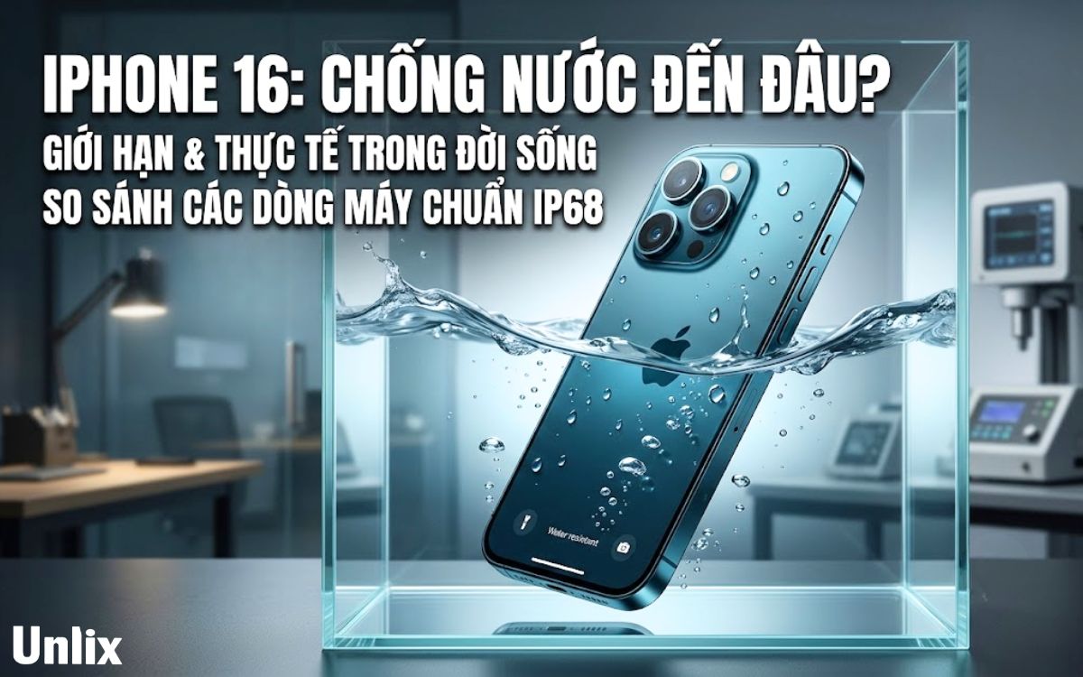 iPhone 16 có chống nước không và những lưu ý khi sử dụng