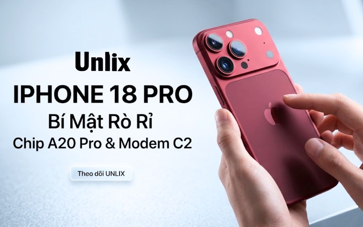 Thiết kế iPhone 18 Pro bị rò rỉ từ chuỗi cung ứng của Apple