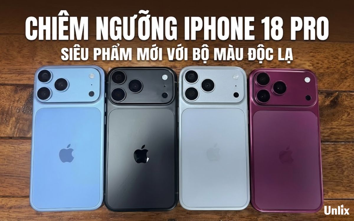 Lộ diện iPhone 18 Pro với sắc màu mới độc đáo, bỏ màu cam
