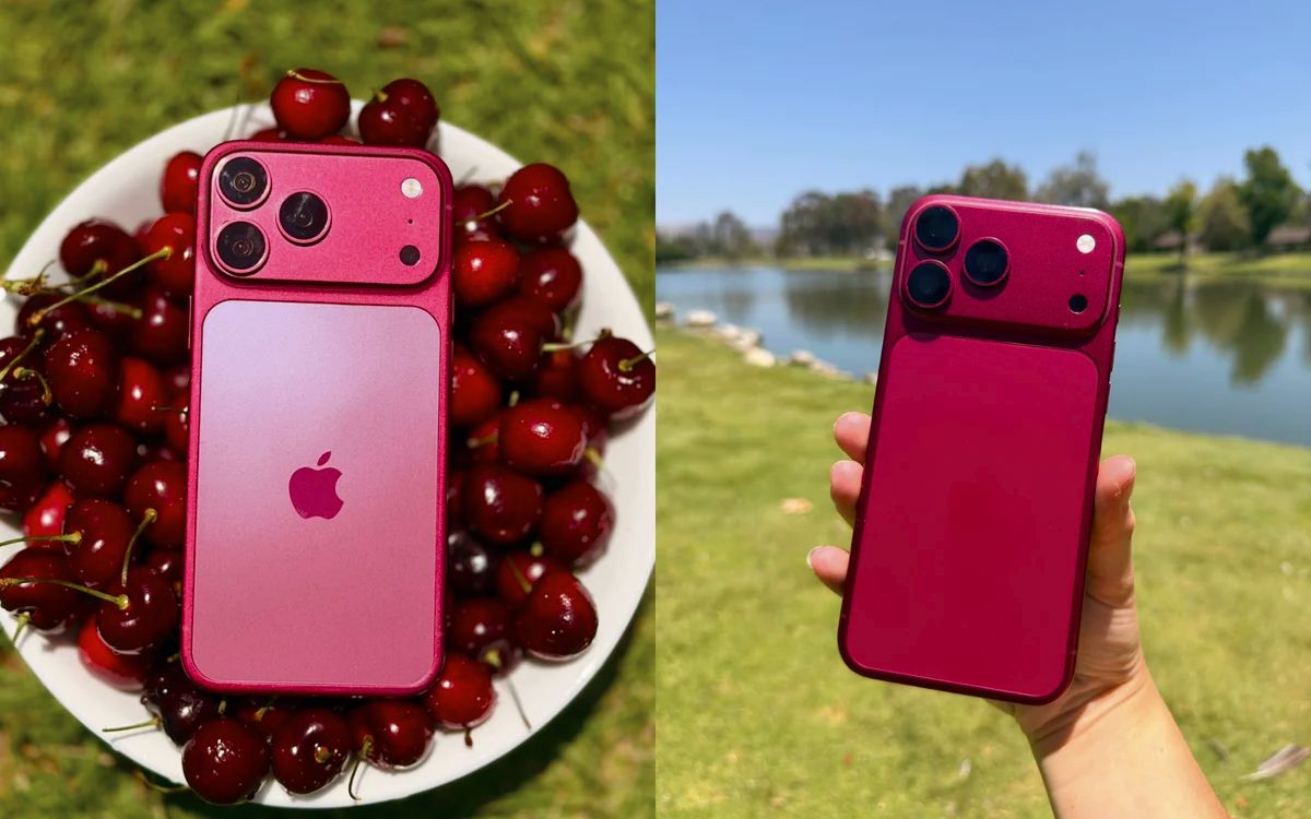 Phiên bản iPhone cao cấp với tông màu Dark Cherry sang trọng