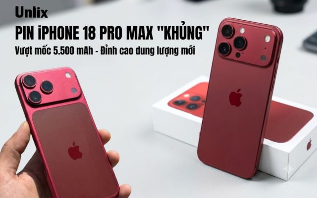 Dung lượng pin iPhone 18 Pro Max lớn đến mức nào?